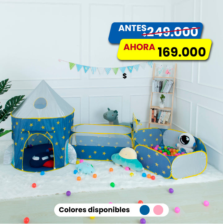 Piscina de pelotas con tobogan clearance