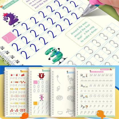 Set Mágico de Caligrafía para niños (4 cuadernos incluidos)