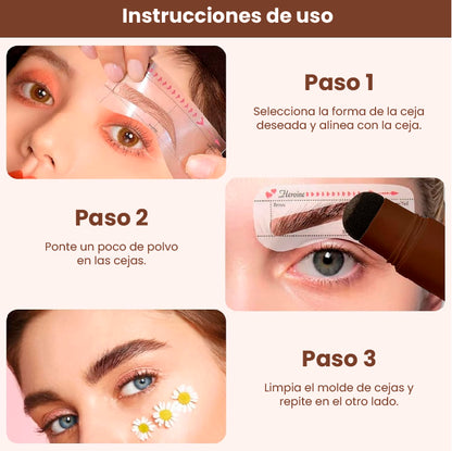 Kit de plantillas PerfectBrows® - Cejas perfectas y simétricas en segundos