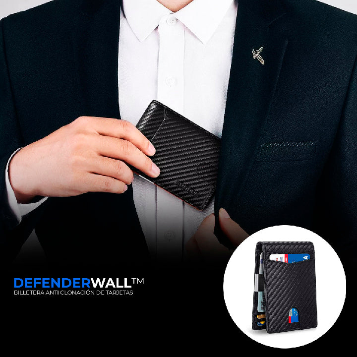 Billetera Anti Clonación con tecnología RFID Defenderwall™