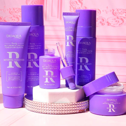 Set Retinol Antiedad (Caja advanced con 6 productos de cuidado facial) 💜