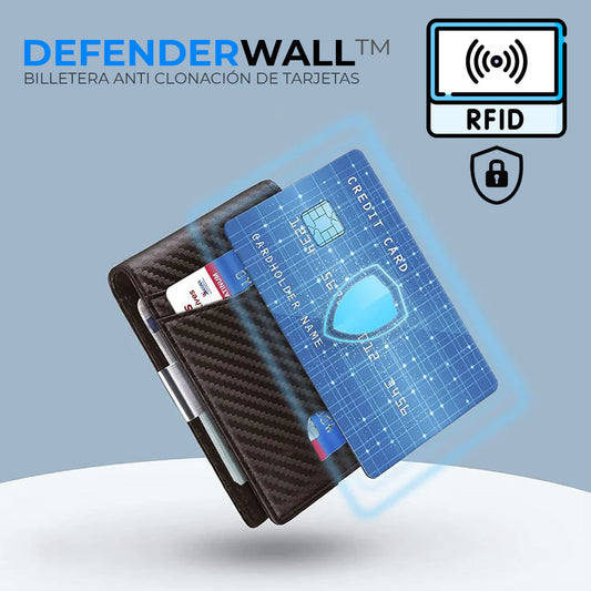 Billetera Anti Clonación con tecnología RFID Defenderwall™