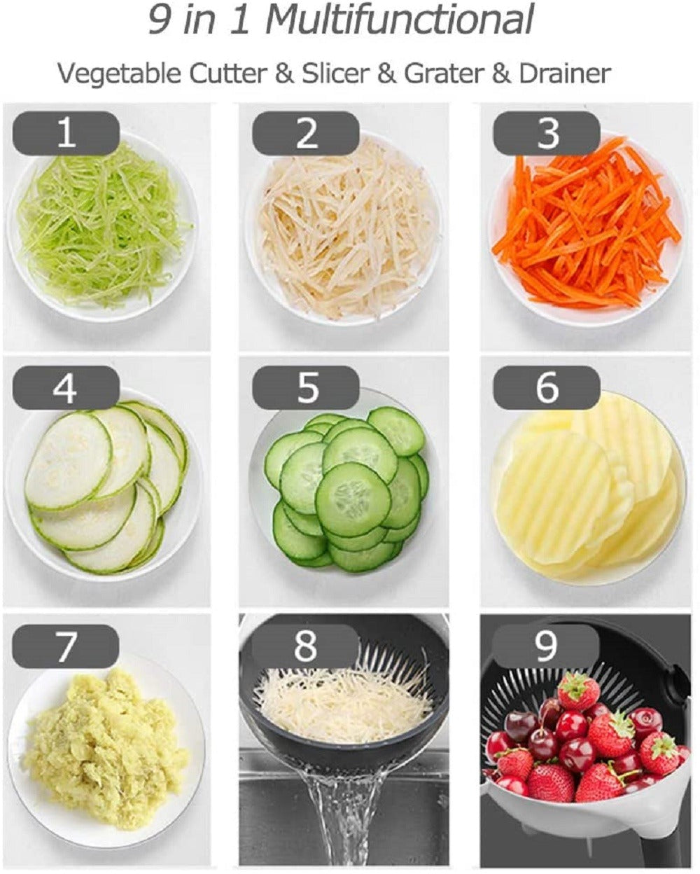 Cortador de verduras multifunción